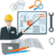 Introduce raw materials and produce manufactured materials
